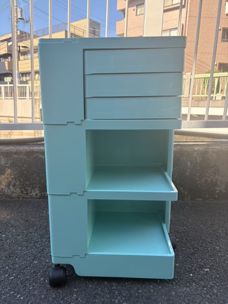 B-line ビーライン ボビーワゴン 水色 3段3トレイ