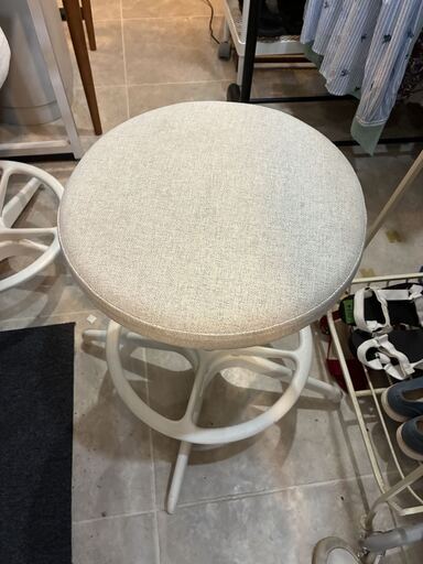 IKEA LIDKULLEN リドクレン アクティブ シット/スタンド サポート グンナレド ベージュ ホワイト スツール 昇降